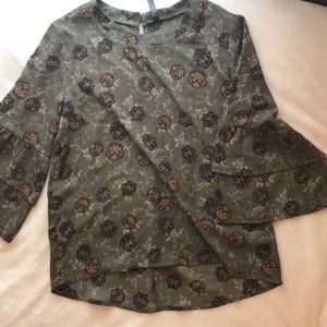 Massini Olive Green Top